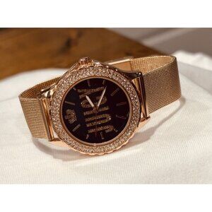 Juicy By Juicy Couture Womens Watch JC/5016 Quartz Blue Dial Rose Gold Mesh Band